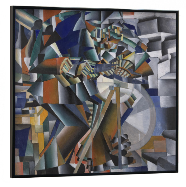 Poster mit schwarzem Rahmen 30x30 cm "Der Messerschleifer" artboxONE - Abstrakt,Geometrie