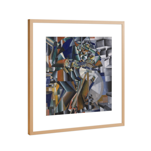 Poster mit Rahmen Kupfer "Der Messerschleifer" artboxONE - Abstrakt,Geometrie