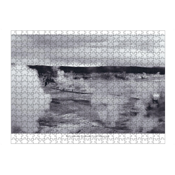 Puzzle Ravensburger "Landschaft im Yellowstone" artboxONE - Reise,Schwarzweiß,Reise / Länder