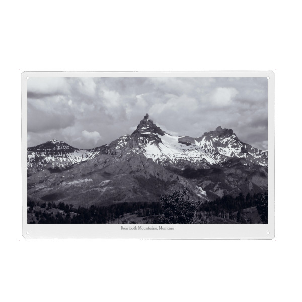 Holzbild "Beartooth Mountains" artboxONE - Natur,Reise,Schwarzweiß,Reise / Länder