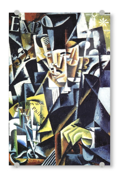 Acrylglasbild "Porträt eines Philosophen" artboxONE - Abstrakt,Menschen,Geometrie