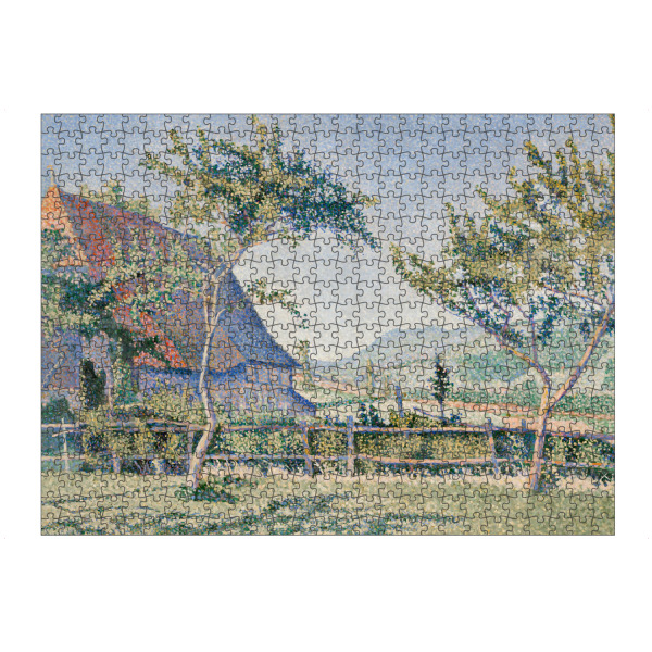 Puzzle Ravensburger "Comblat-le-Château, die Wiese" artboxONE - Natur,Reise,Reise / Länder