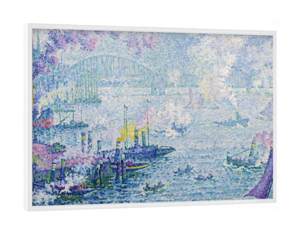 Poster mit weißem Rahmen "Der Rotterdamer Hafen" artboxONE - Städte,Reise,Architektur,Reise / Länder,Städte / Weitere