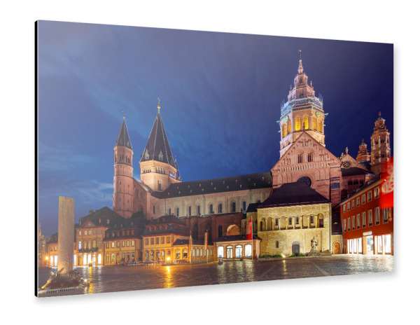 Alu-Dibond "Der Mainzer Dom in Rheinland Pfalz" 30x20 cm artboxONE
