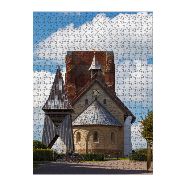 Puzzle Ravensburger "Die alte Kirche auf Pellworm" artboxONE - Architektur