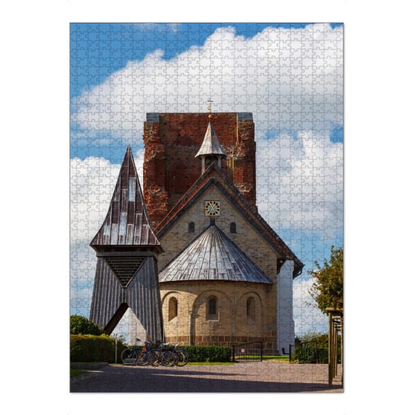 Puzzle Ravensburger "Die alte Kirche auf Pellworm" artboxONE - Architektur