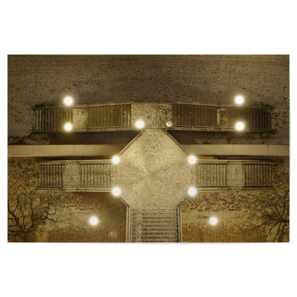 Poster 30x20 cm "Hamburger Wall-Brigde" artboxONE - Architektur