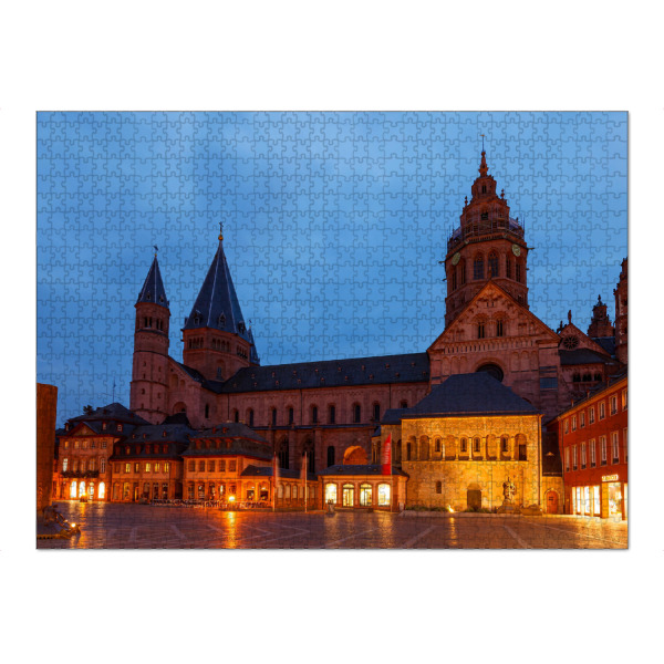 Puzzle Ravensburger "Mainzer Dom in Rheinland Pfalz" artboxONE - Architektur