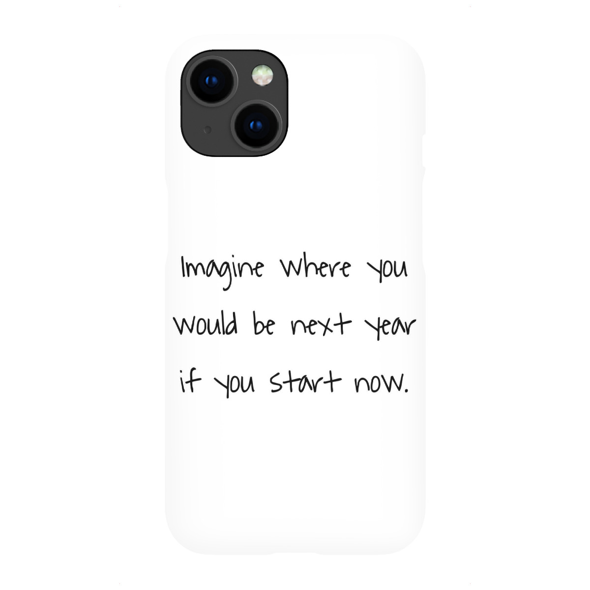 iPhone "Imagine where you would be" Premium-Case Handyhülle artboxONE