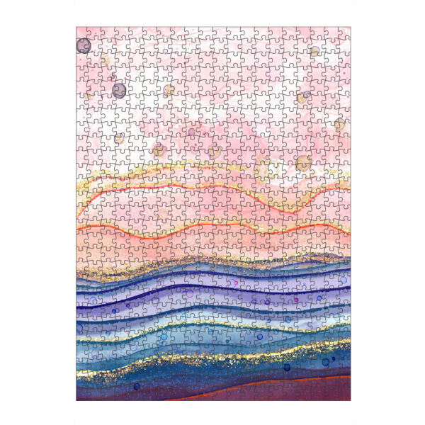 artboxONE Puzzle "Lebenslinien. Mit Goldpartikeln" artboxONE - Abstrakt