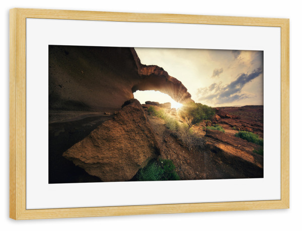 Poster mit Rahmen kiefer "Natürliche Harmonie" artboxONE - Natur,Reise