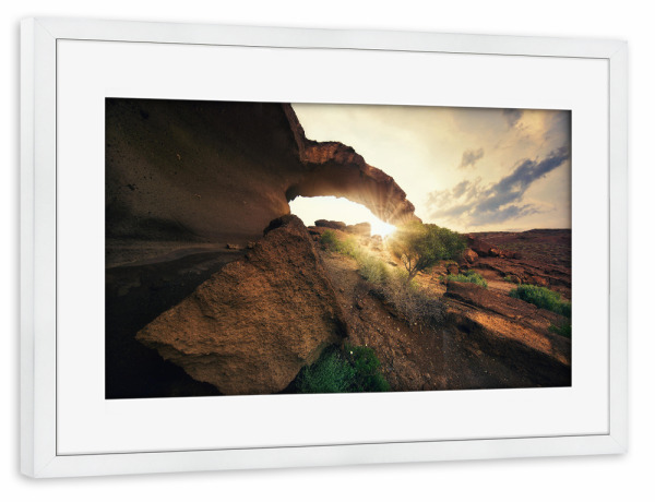 Poster mit Rahmen weiß "Natürliche Harmonie" artboxONE - Natur,Reise