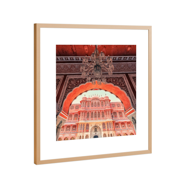 Poster mit Rahmen Kupfer "Jaipur-Palast" artboxONE - Städte,Reise,Architektur,Reise / Asien,Reise / Länder