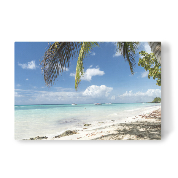 Leinwandbild "Traumstrand Bayahibe" artboxONE - Natur,Reise / Strand und Meer - Dominikanische republik,Karibik,Insel,Amerika,Bayahibe,Strand,Beach