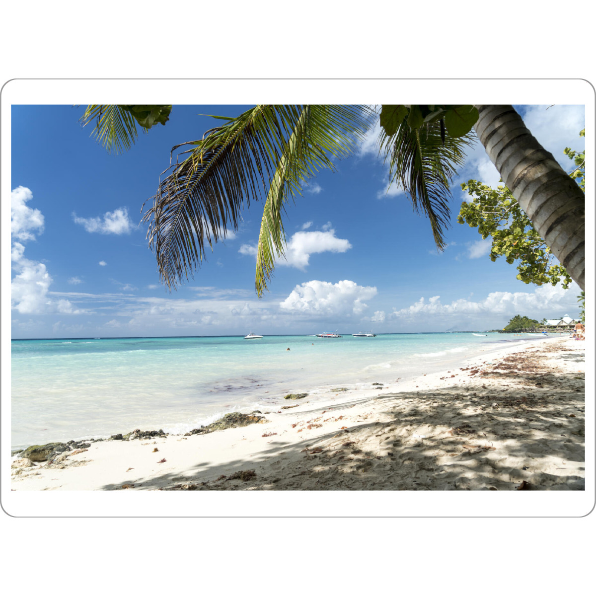 Tischset "Traumstrand Bayahibe" artboxONE - Natur,Reise / Strand und Meer - Dominikanische republik,Karibik,Insel,Amerika,Bayahibe,Strand,Beach