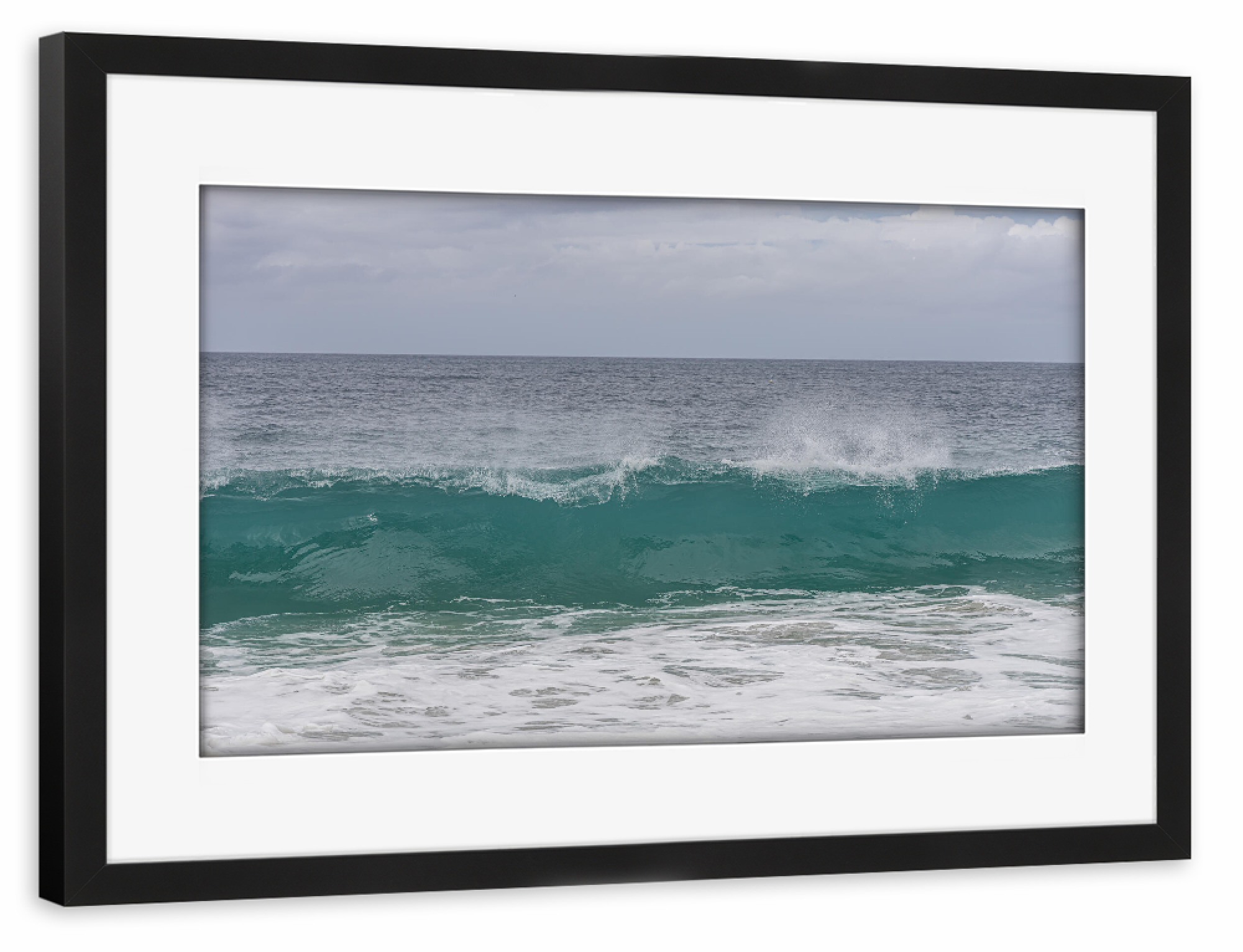 Poster mit Rahmen schwarz "Wellenromantik" artboxONE - Natur,Reise,Reise / Strand und Meer,Reise / Länder