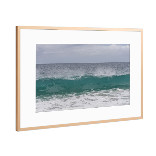 Poster mit Rahmen Kupfer "Wellenromantik" artboxONE - Natur,Reise,Reise / Strand und Meer,Reise / Länder