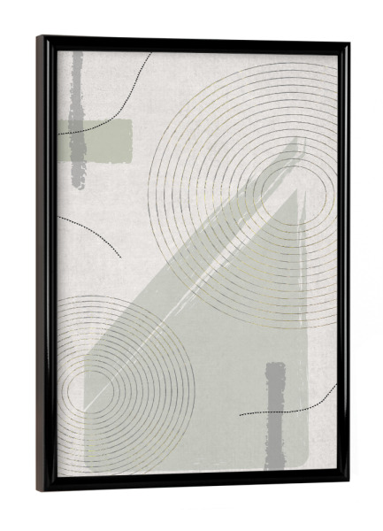 Poster mit schwarzem Rahmen "Boho Style Nr. 1 - Fantasie" artboxONE - Abstrakt,Geometrie