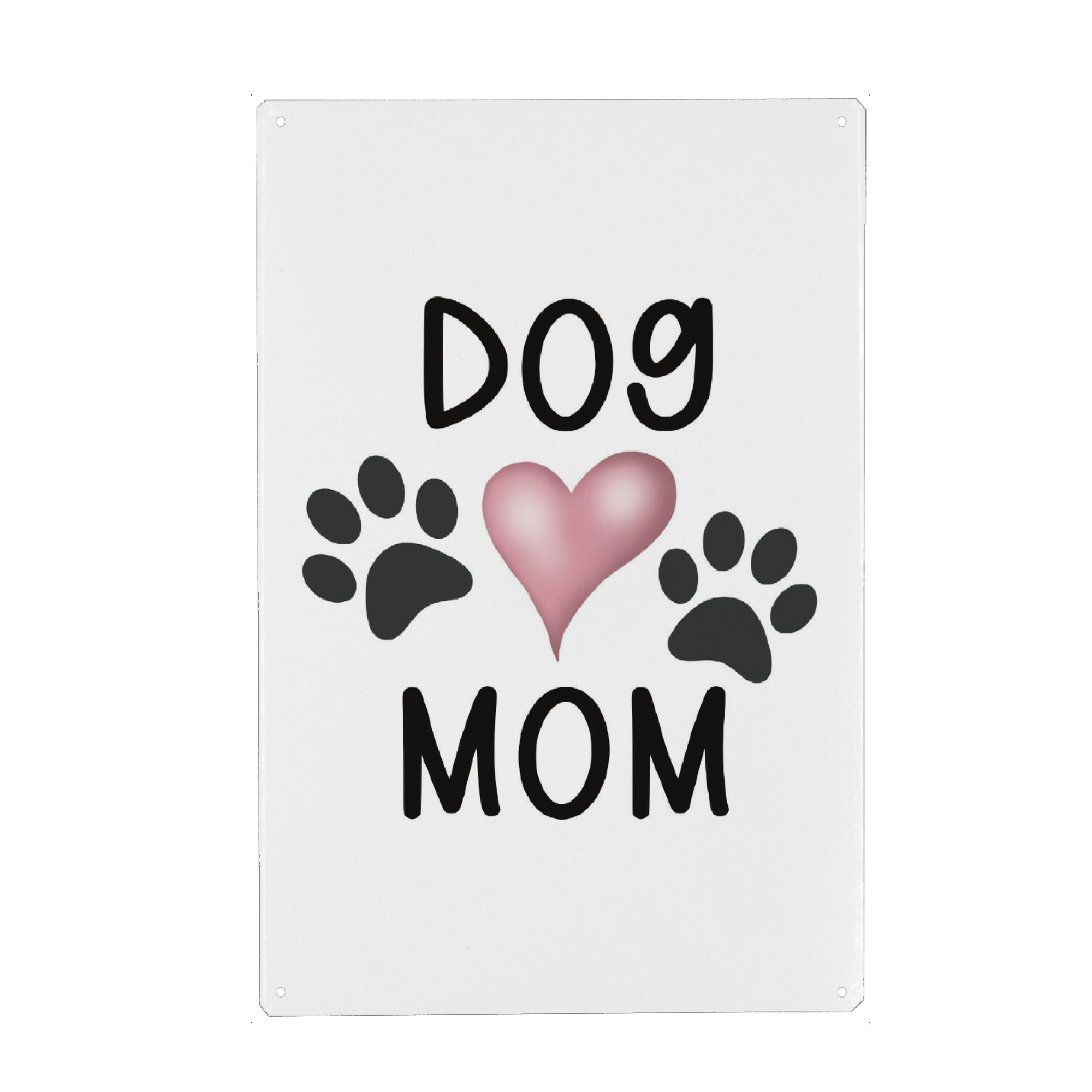 Metall Poster "Hundemama | Hund zitiert Bild" artboxONE - Tiere,Buchstaben,Für Mama,Festivals