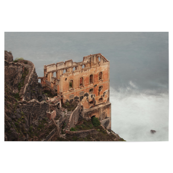 Poster "Ruinas de Gordejuela" artboxONE - Reise,Architektur,Buchstaben / L,Buchstaben / N