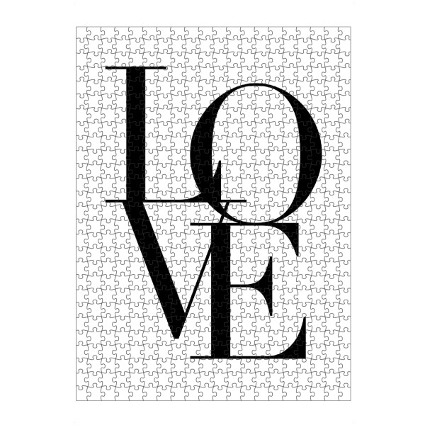 artboxONE Puzzle "Liebe sw" artboxONE - Typografie,Liebe
