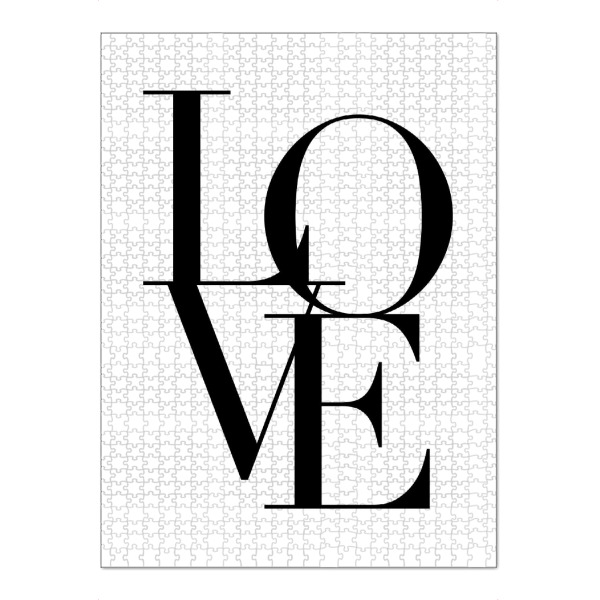 Puzzle Ravensburger "Liebe sw" artboxONE - Typografie,Liebe