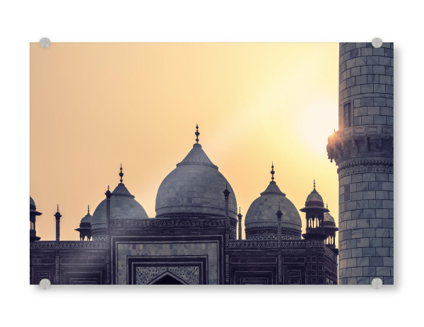 Acrylglasbild "Taj-Silhouette" artboxONE - Städte,Reise,Architektur,Reise / Asien,Reise / Länder