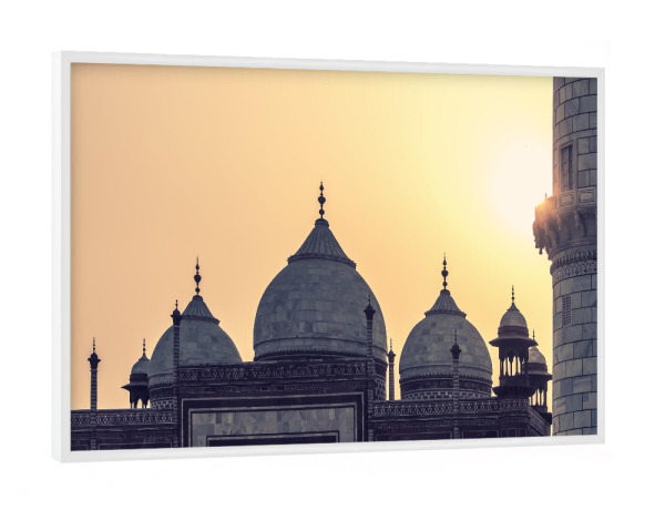 Poster mit weißem Rahmen "Taj-Silhouette" artboxONE - Städte,Reise,Architektur,Reise / Asien,Reise / Länder