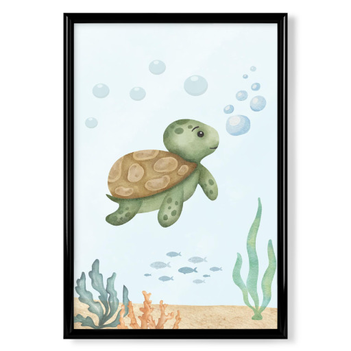 Turtle in the sea