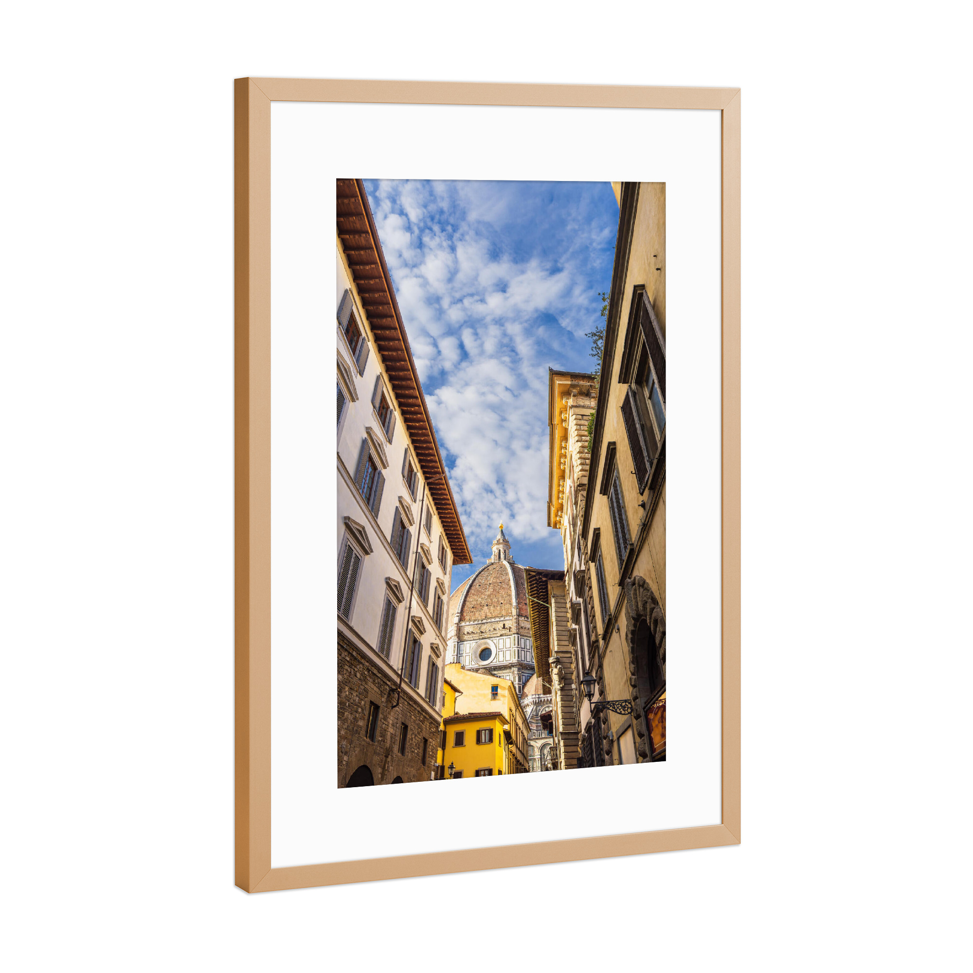 Poster mit Rahmen Kupfer "Dom, Häuser, Himmel" artboxONE - Reise,Architektur,Reise / Länder,Städte / Weitere