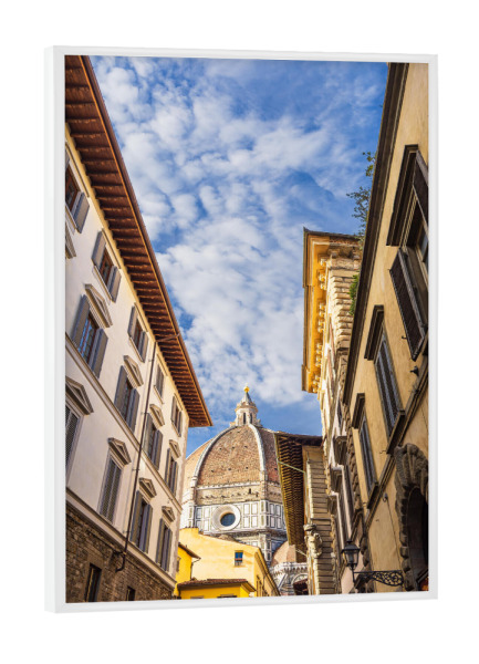 Poster mit weißem Rahmen "Dom, Häuser, Himmel" artboxONE - Reise,Architektur,Reise / Länder,Städte / Weitere