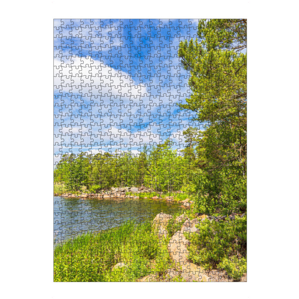 artboxONE Puzzle "Wolken, Bäume, Ostsee" artboxONE - Natur,Reise,Reise / Strand und Meer,Reise / Länder