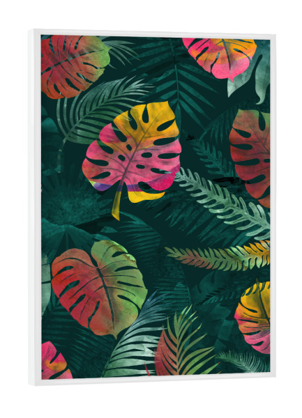 Poster mit weißem Rahmen "Tropical art design" artboxONE - Natur,Floral