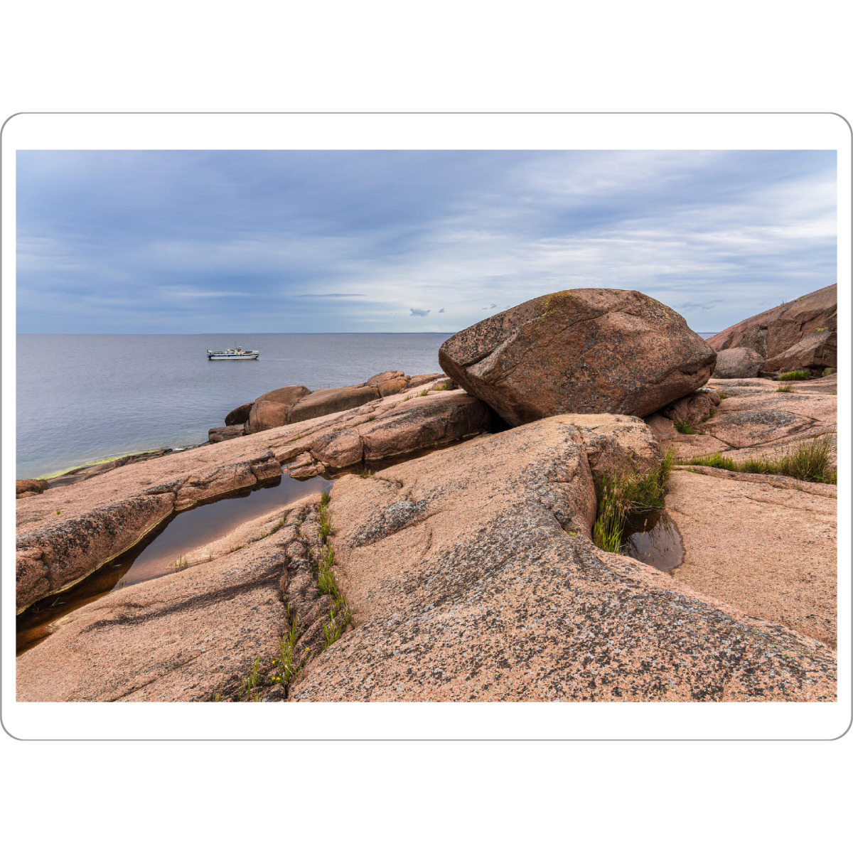 Tischset "Wolken, Schiff, Meer, Felsen" artboxONE - Natur,Reise,Reise / Strand und Meer,Reise / Länder