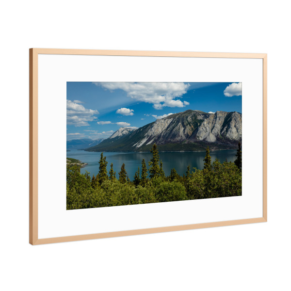 Poster mit Rahmen Kupfer "Entlang des Alaska Highways" artboxONE - Natur,Reise