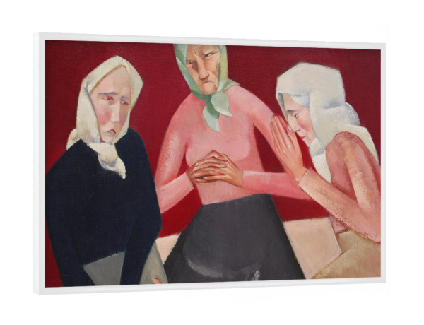 Poster mit weißem Rahmen "Drei alte Damen" artboxONE - Menschen,Für Mama,Für Papa