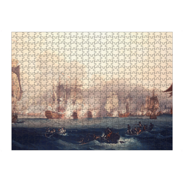 Puzzle Ravensburger "Die Schlacht von Trafalgar" artboxONE - Reise,Menschen,Reise / Länder,Für Papa