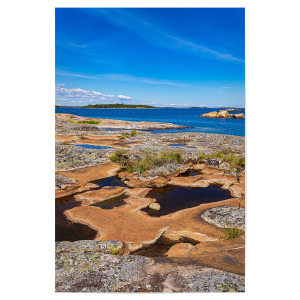 Poster "Felsen, Ostsee, Himmel" artboxONE - Natur,Reise,Reise / Strand und Meer