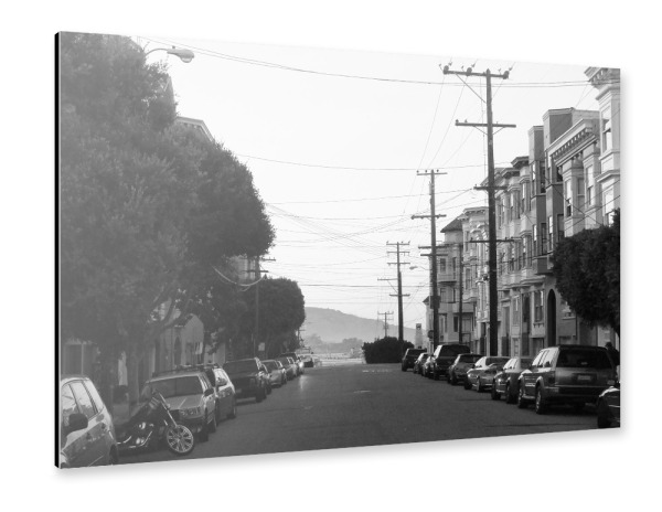 Alu-Dibond "Straße in San Francisco" 30x20 cm artboxONE
