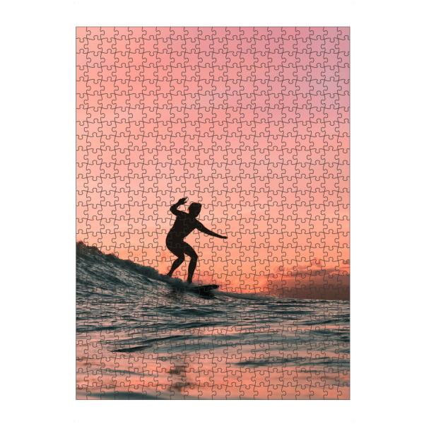 artboxONE Puzzle "Sonnenuntergang-Surfer" artboxONE - Menschen,Reise / Strand und Meer,Sport / Sommerspiele,Städte / Los Angeles