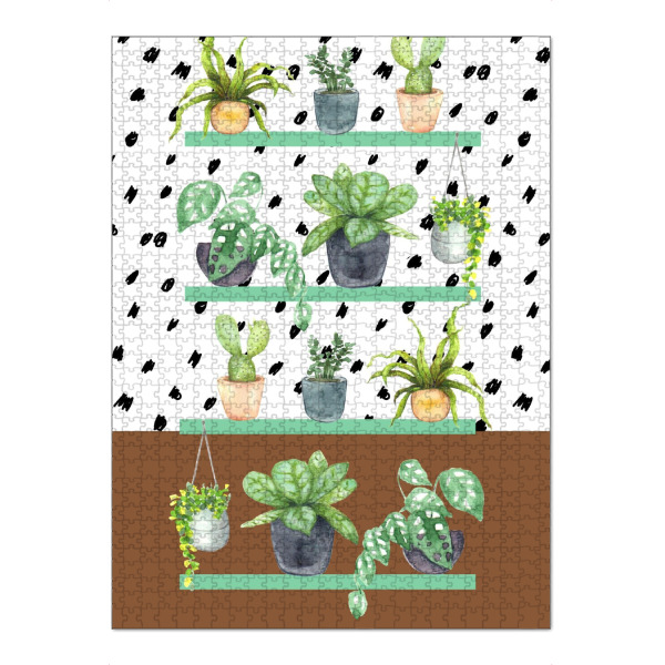 Puzzle Ravensburger "Zimmerpflanze Illustration" artboxONE - Natur,Floral