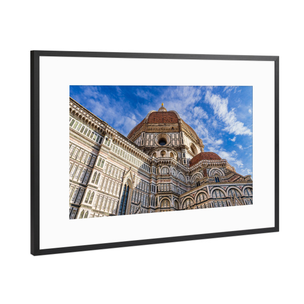 Poster mit Rahmen Schwarz (Metallic) "Dom in Florenz" artboxONE - Reise,Architektur,Reise / Länder,Städte / Weitere