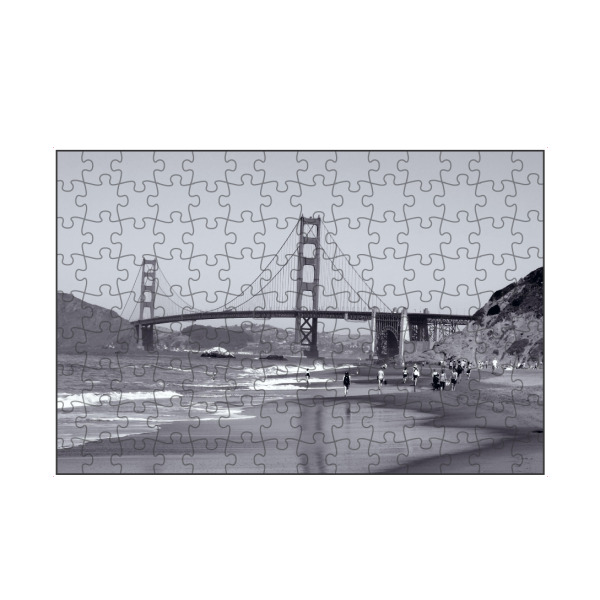 artboxONE Puzzle "The Golden Gate Bridge @ SFO" artboxONE - Reise,Schwarzweiß,Reise / Strand und Meer,Reise / Länder,Städte / San Francisco