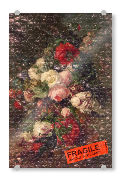 Acrylglasbild "Zerbrechliche Blumen" artboxONE - Floral - Blumen,Pop-art,Moderne kunst,Zeitgenössische kunst,Jonas loose,Vintage,Retro,Rosen