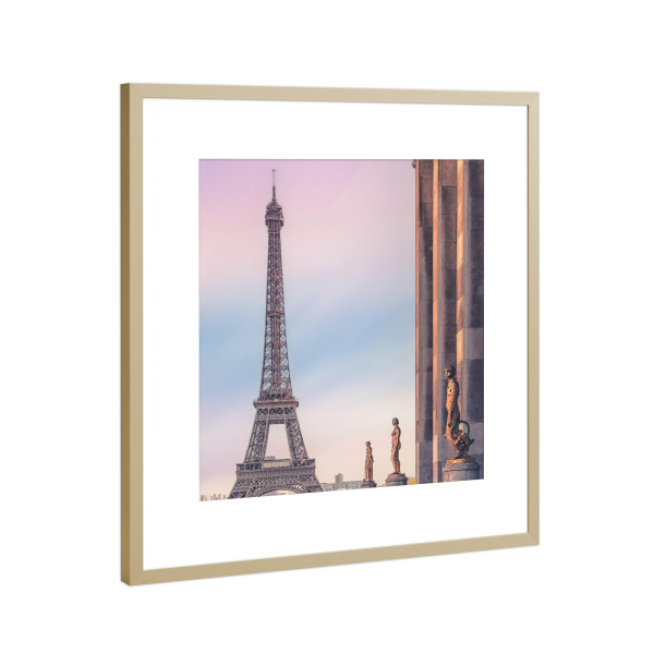 Poster mit Rahmen Gold "Trocadero" artboxONE - Städte,Reise,Architektur,Städte / Paris,Reise / Länder