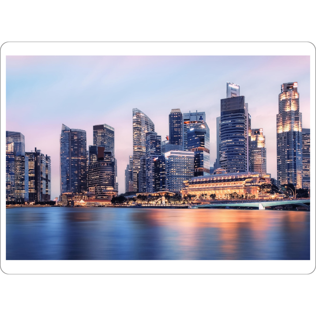 Tischset "Sonnenuntergang in Singapur" artboxONE - Städte,Reise,Architektur,Reise / Länder,Städte / Singapur