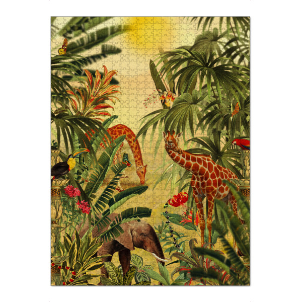 Puzzle Ravensburger "Schöner Wald X" artboxONE - Floral,Tiere - Floral,Blumen,Botanisch,Tropisch,Exotisch,Dschungel,Flora,Tiere,Landschaft