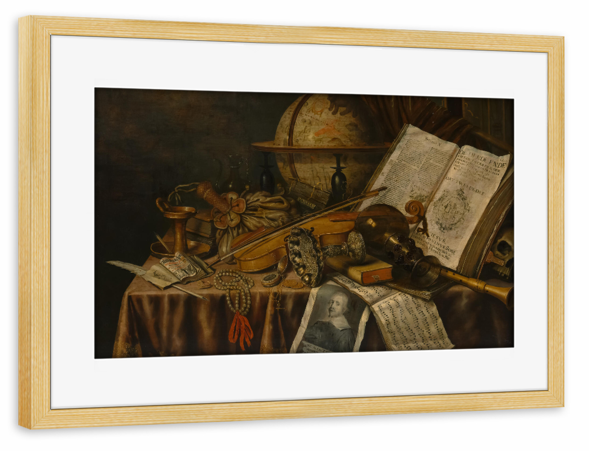 Poster mit Rahmen kiefer "Vanitas-Stillleben" artboxONE - Städte,Reise,Reise / Länder