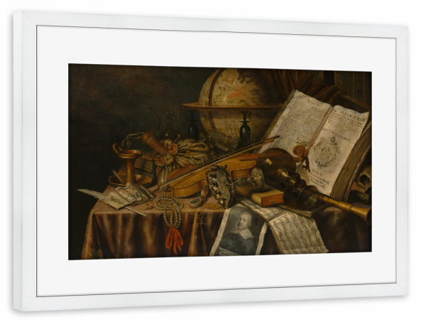 Poster mit Rahmen weiß "Vanitas-Stillleben" artboxONE - Städte,Reise,Reise / Länder