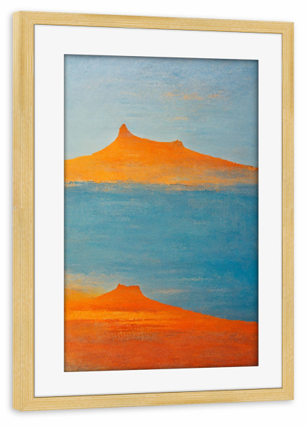 Poster mit Rahmen kiefer "Jenseits der Bucht - Kapstadt" artboxONE - Natur,Reise,Reise / Strand und Meer,Reise / Länder